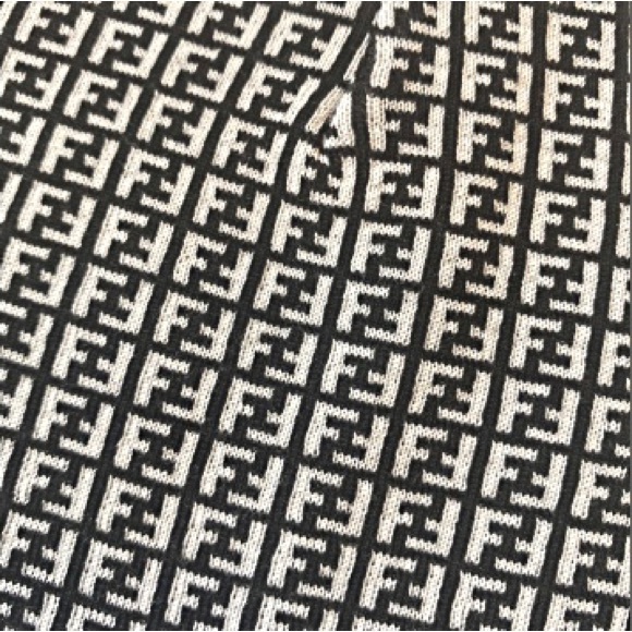 Fendi unisex FF monogram Motif Knitted wool Beanie NWT - Picture 5 of 10